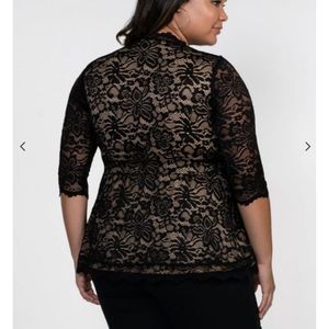 Used Kiyonna Linden Nude and Black lace